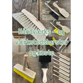 H&aring;ndv&aelig;rks - og v&aelig;rkstedb&oslash;rster og koste