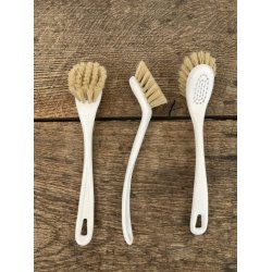Opvaskebrste med plastikskaft